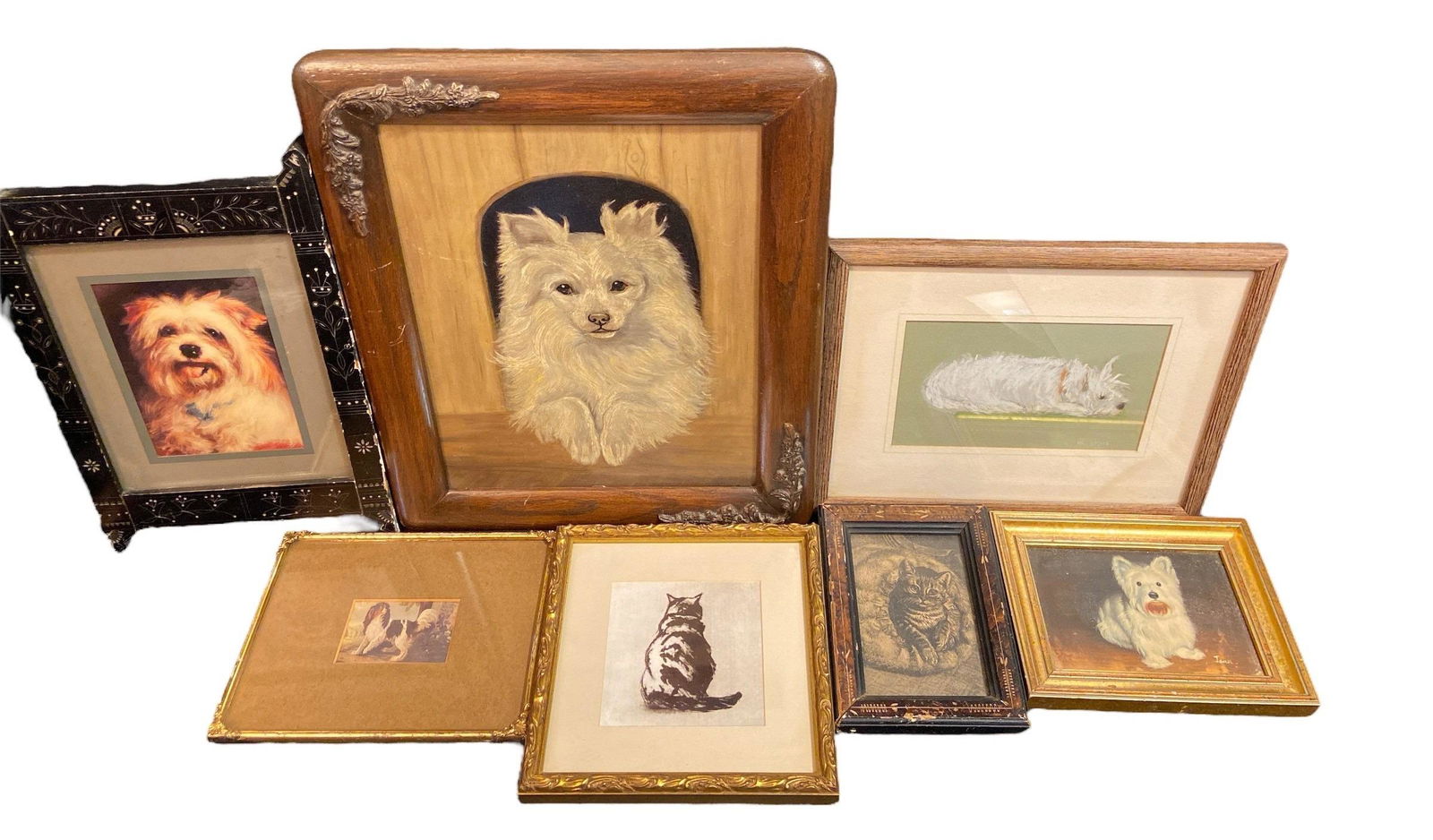 Collection of Vintage Dog and Cat Paintings and Prints (1 of 4)