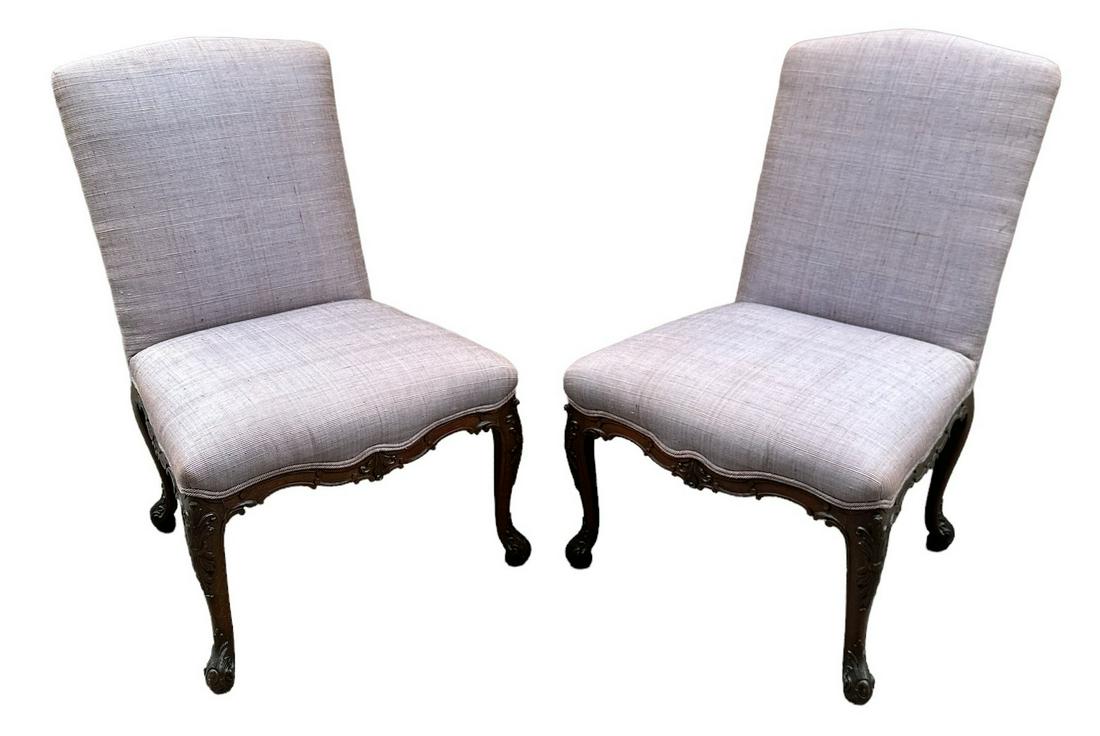 Pair of Georgian Style Side Chairs (1 of 9)