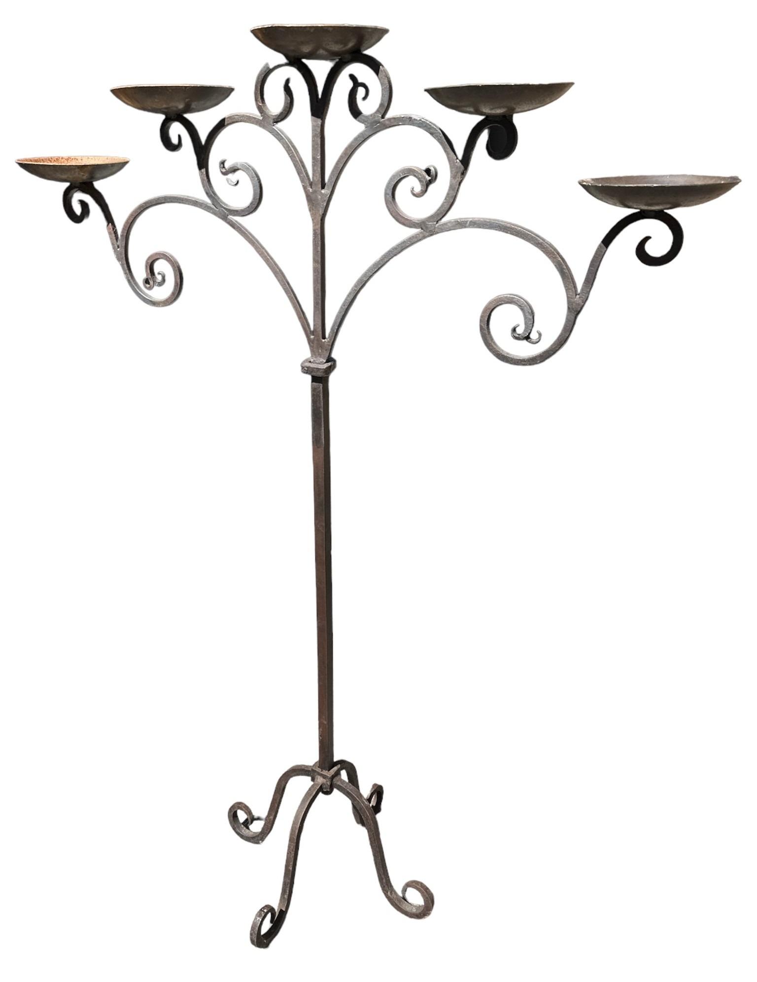 Hand Wrought Antique Candle Holder (1 of 2)