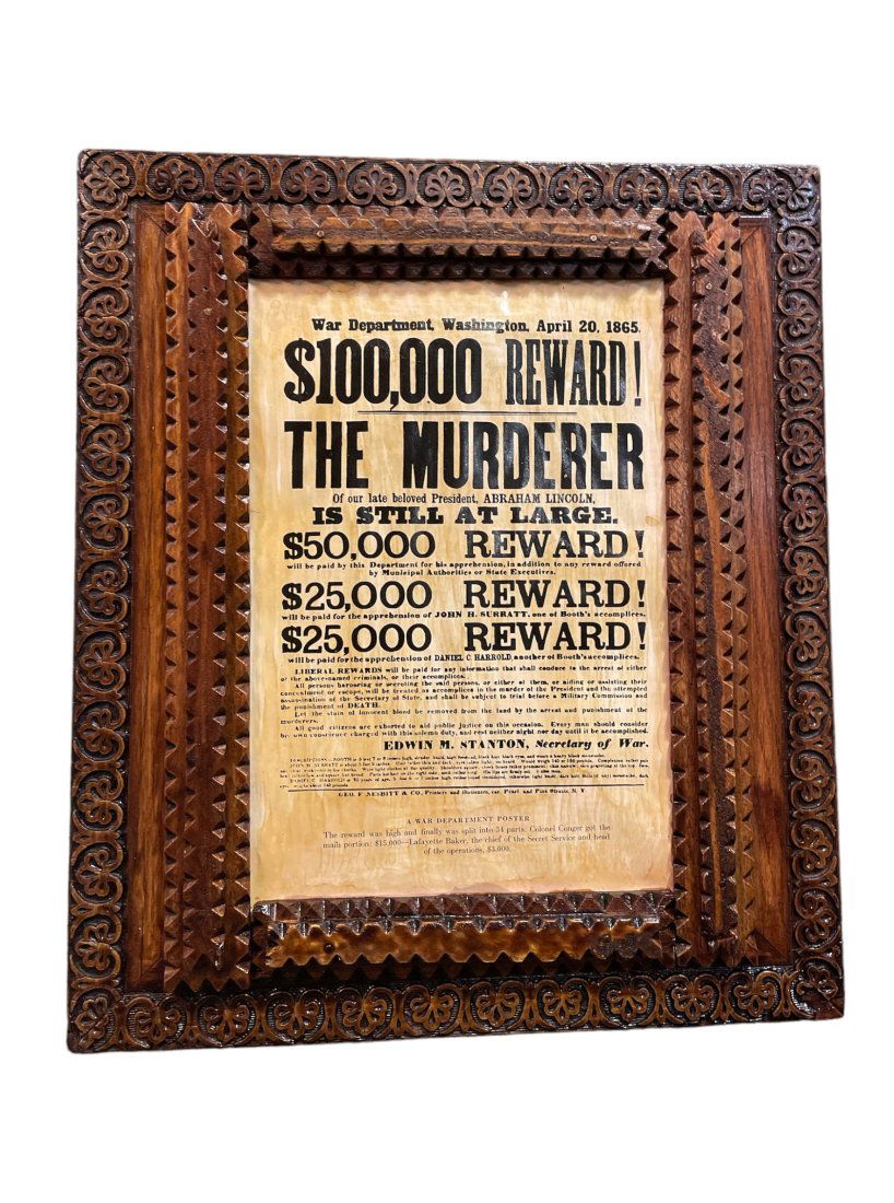 POPS CASEY Tramp Art Civil War Poster (1 of 3)