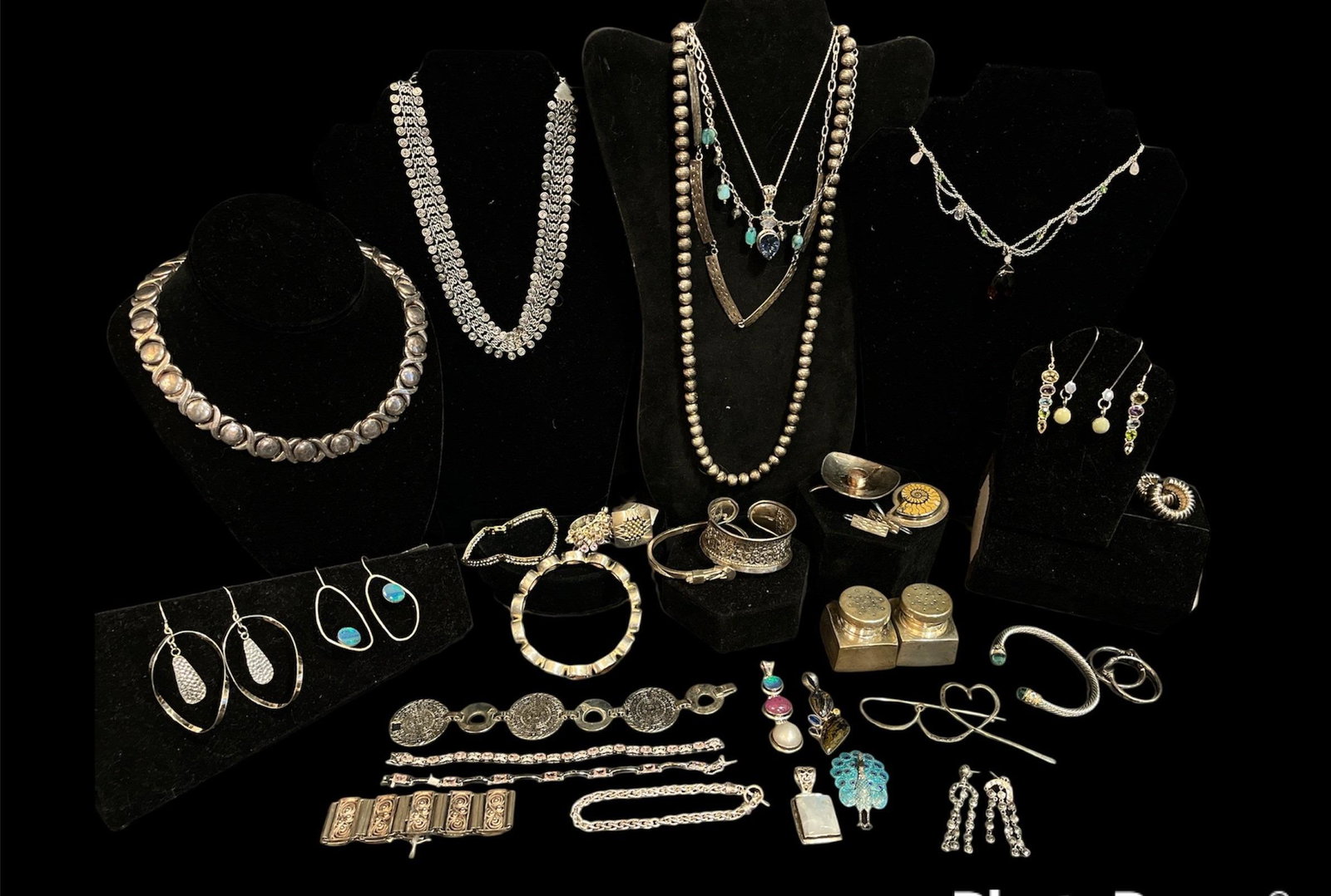 Sterling Silver & Gemstone Jewelry & Article Assortment (1 of 5)