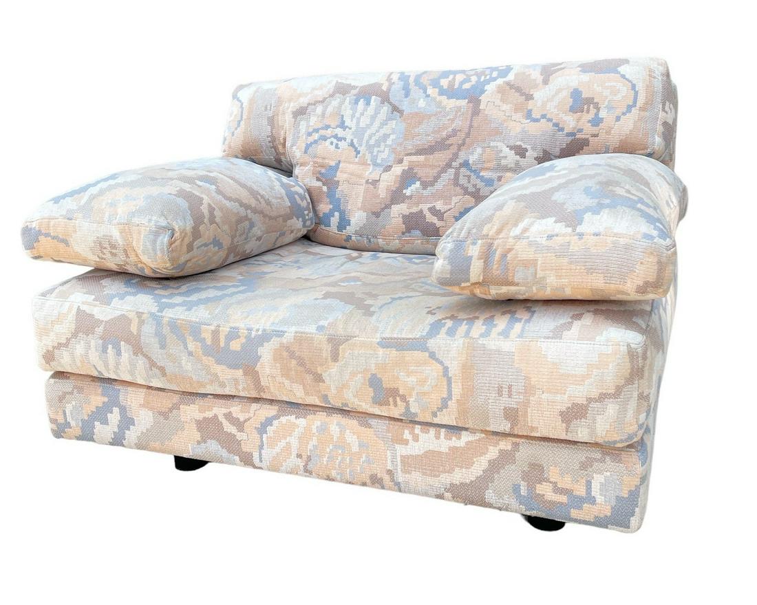 Mid Century NIELS EILERSEN Danish Loveseat: 27" H to back x 15.5" H to seat x 41.5" W x 37" D