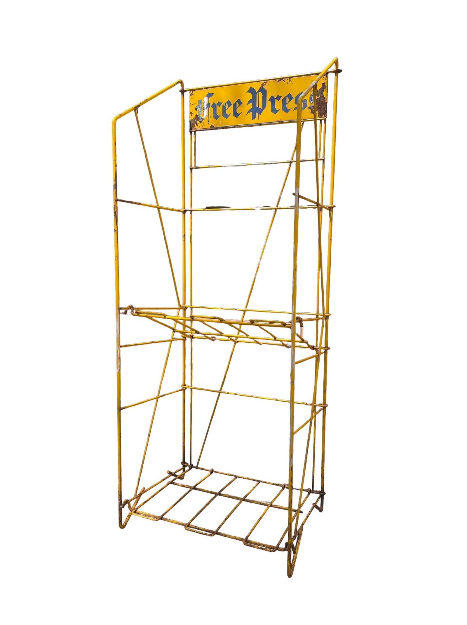 Vintage Metal "Free Press" Newspaper Stand (1 of 6)