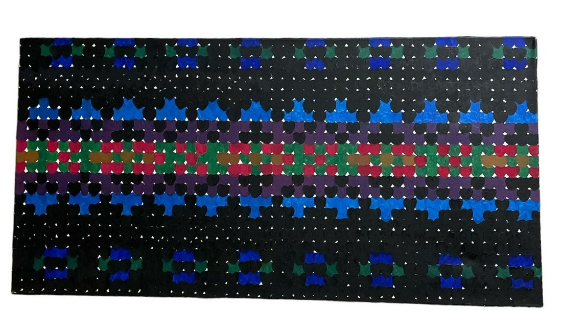 Abstract Heart Oil on Canvas Attr. DAVID DEVARY (1 of 2)