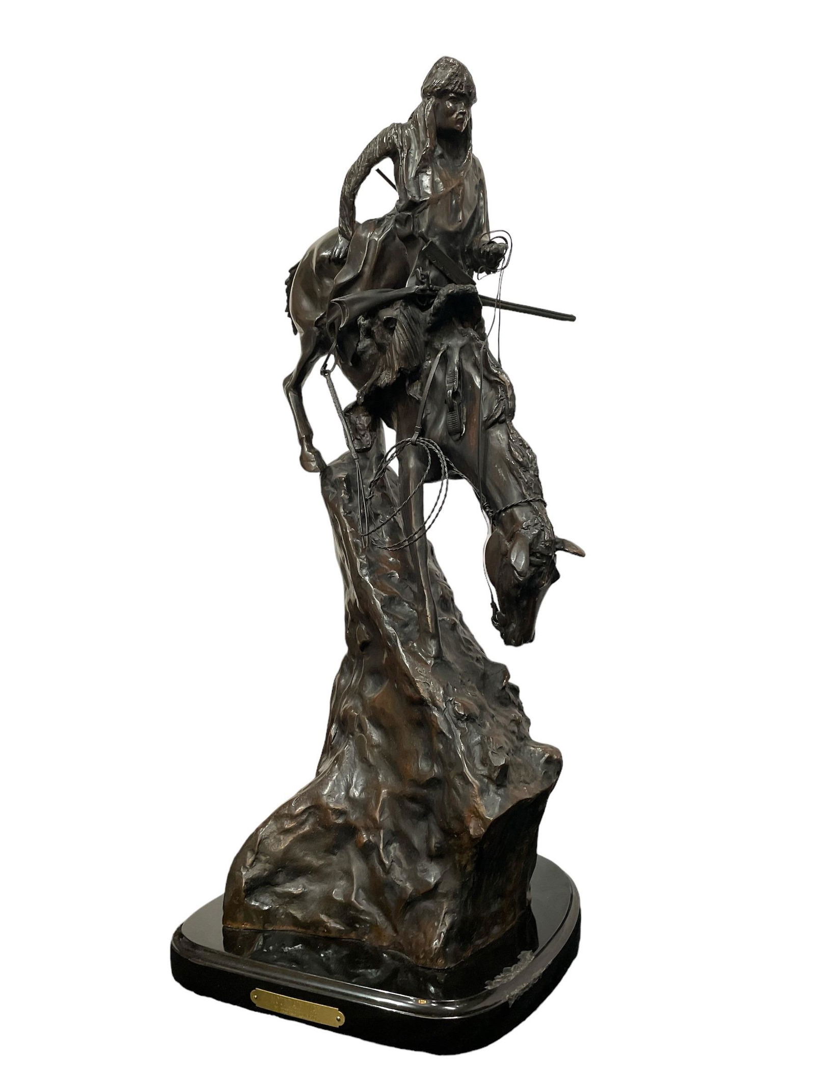 After FREDERIC REMINGTON "Mountain Man" Bronze Sculpture (1 of 6)