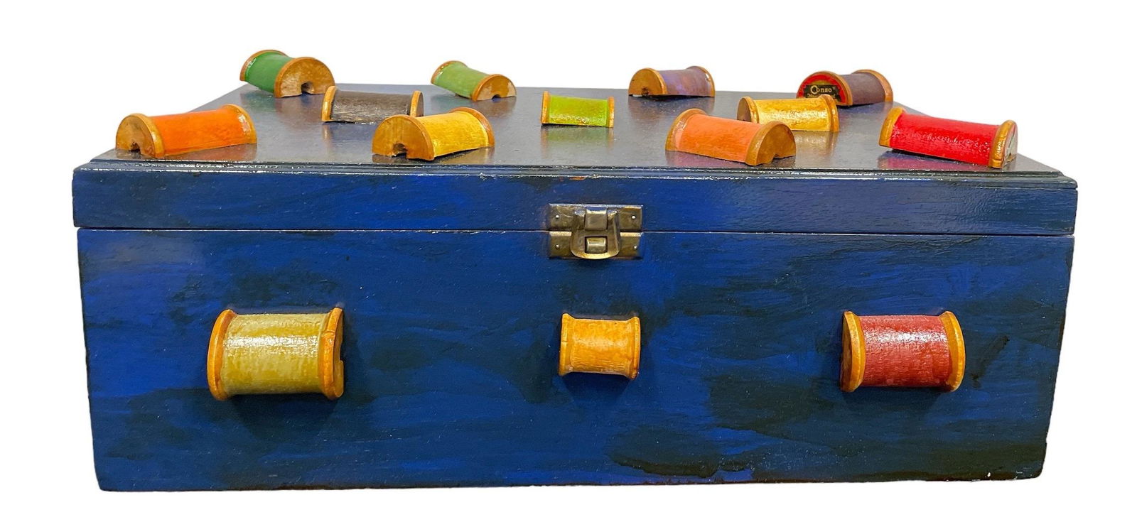 POPS CASEY Folk Art Sewing Box (1 of 4)