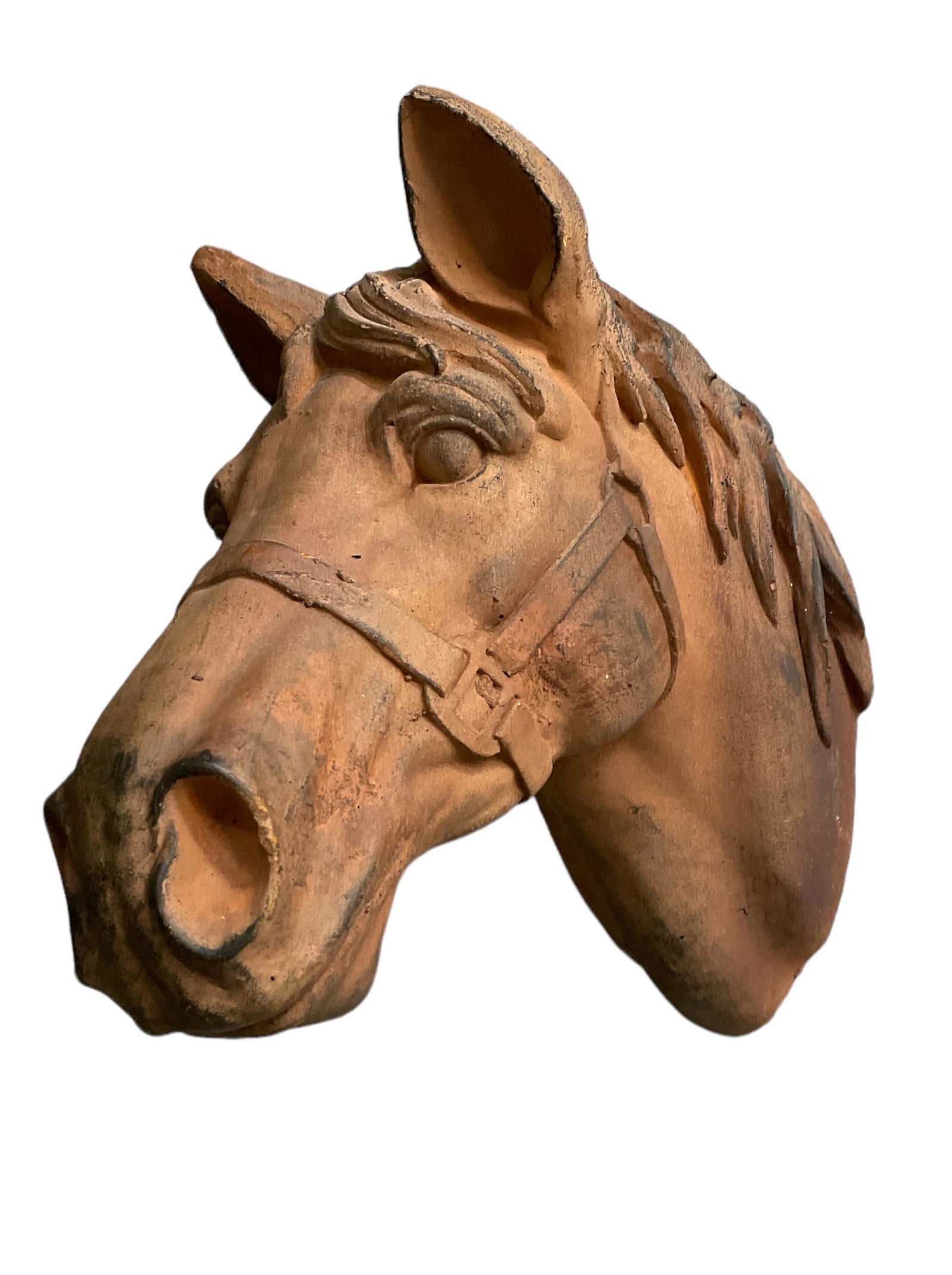 Ceramic Horse Head Wall Hanging (1 of 4)