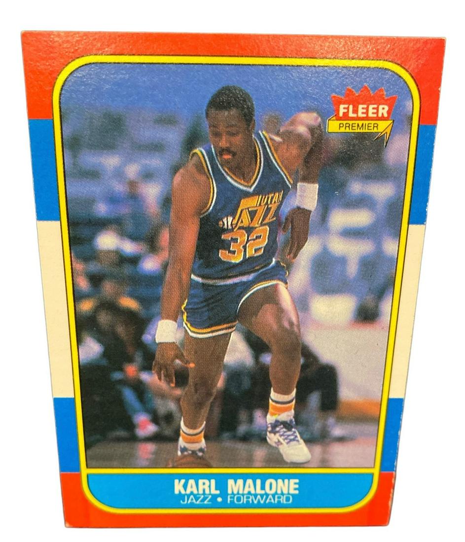 1986 Fleer #68 Karl Malone Rookie Card (1 of 3)