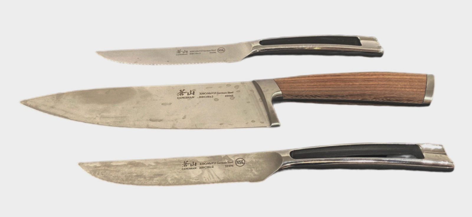 Vintage CANGSHAN Cutlery Knife Set 3 Pc. Set (1 of 5)