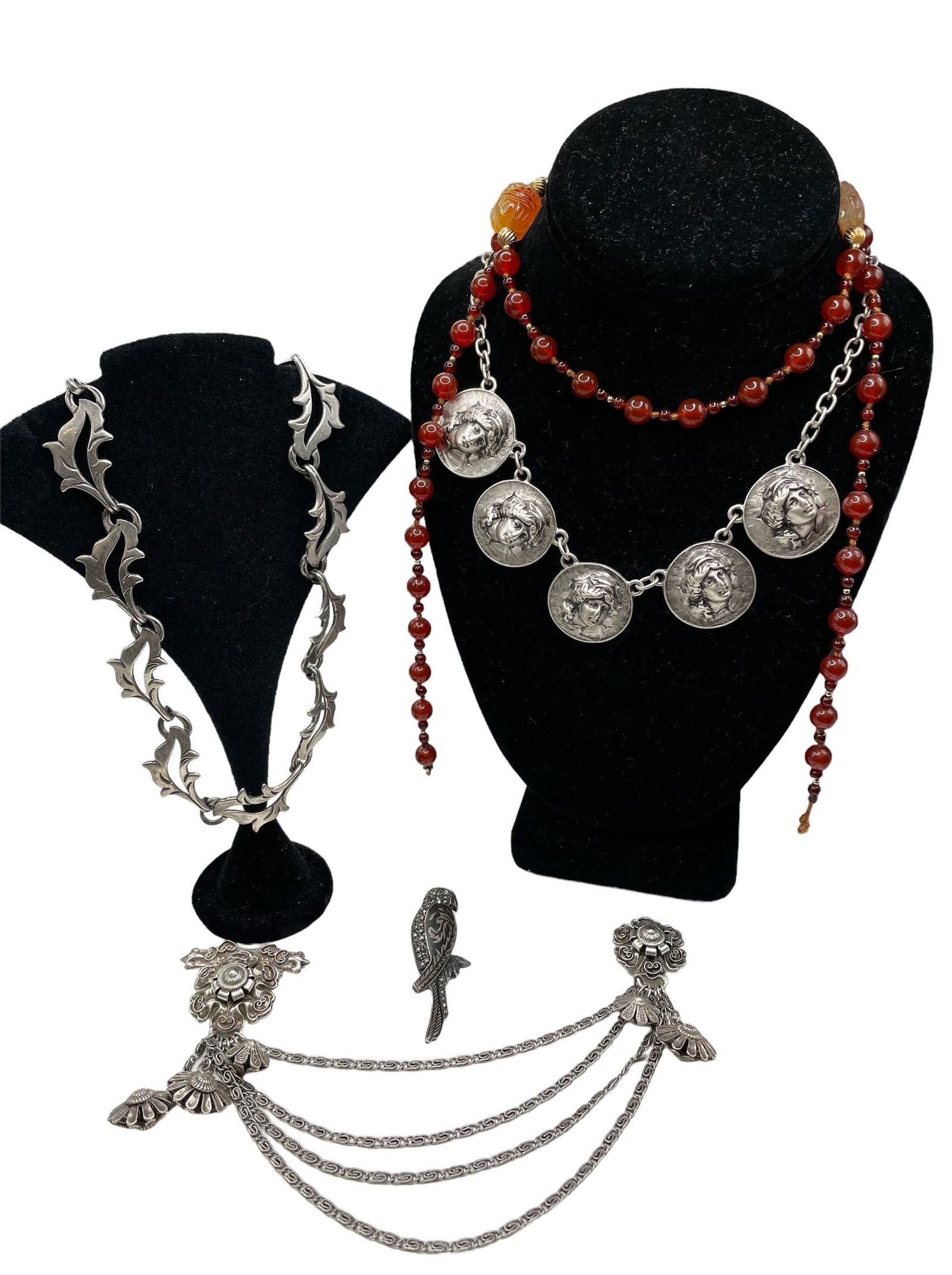 Collection of Sterling Silver, Mexican, Carnelian et Jewelry (1 of 6)