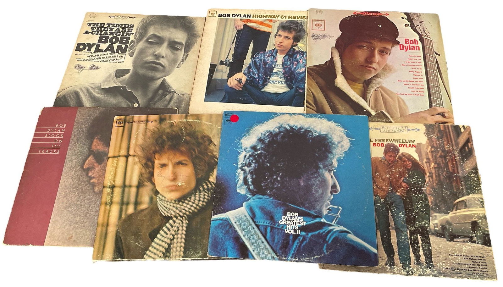 Collection Seven Vintage BOB DYLAN Vinyl Albums (1 of 2)