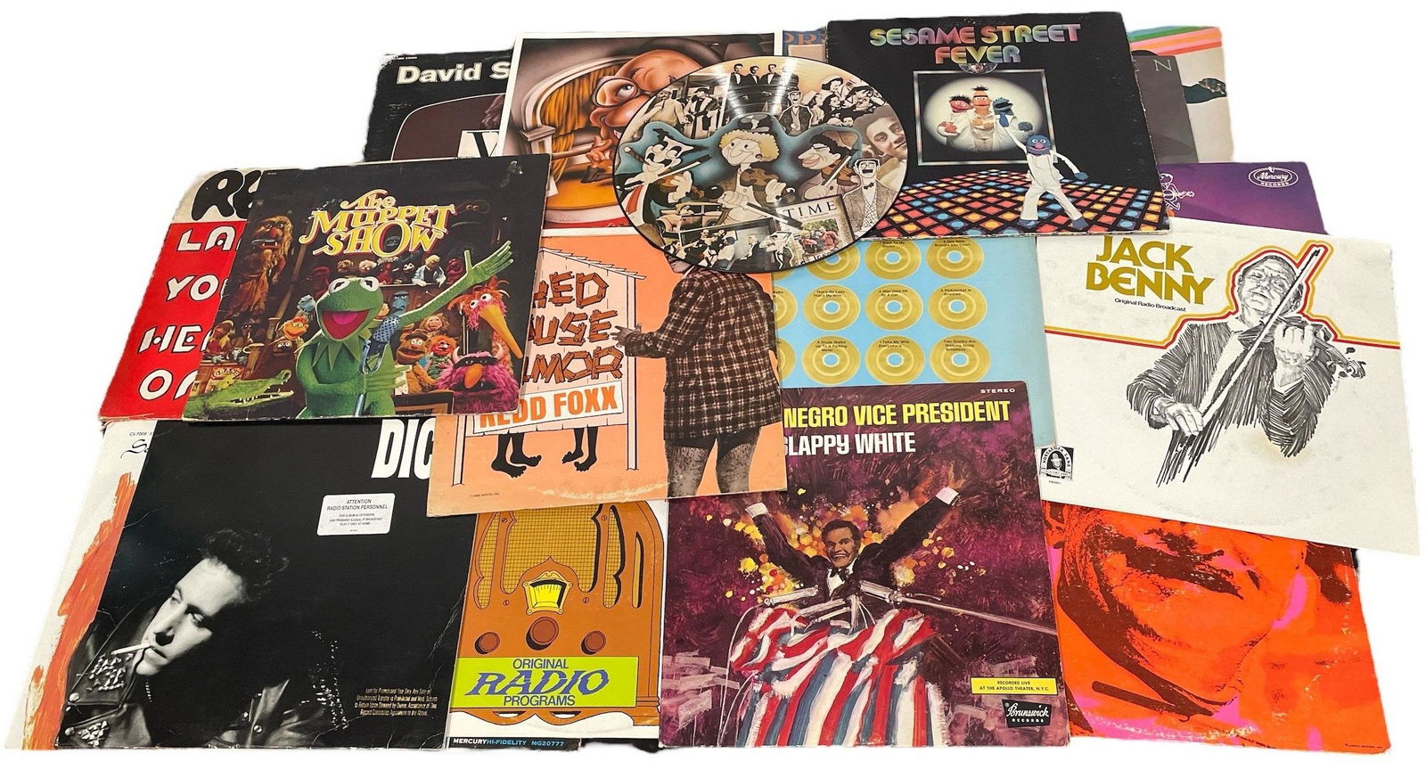 Collection Vintage Comedy Vinyl Records, RICHARD PRYOR, DAVID STEINBERG, ANDREW DICE CLAY (1 of 5)