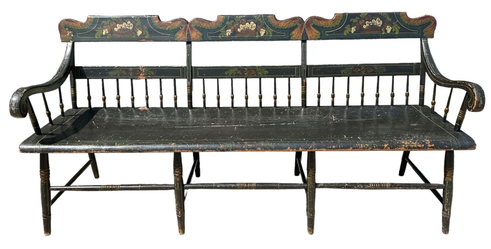 Early Hand Painted Bench Hudson Valley (1 of 11)