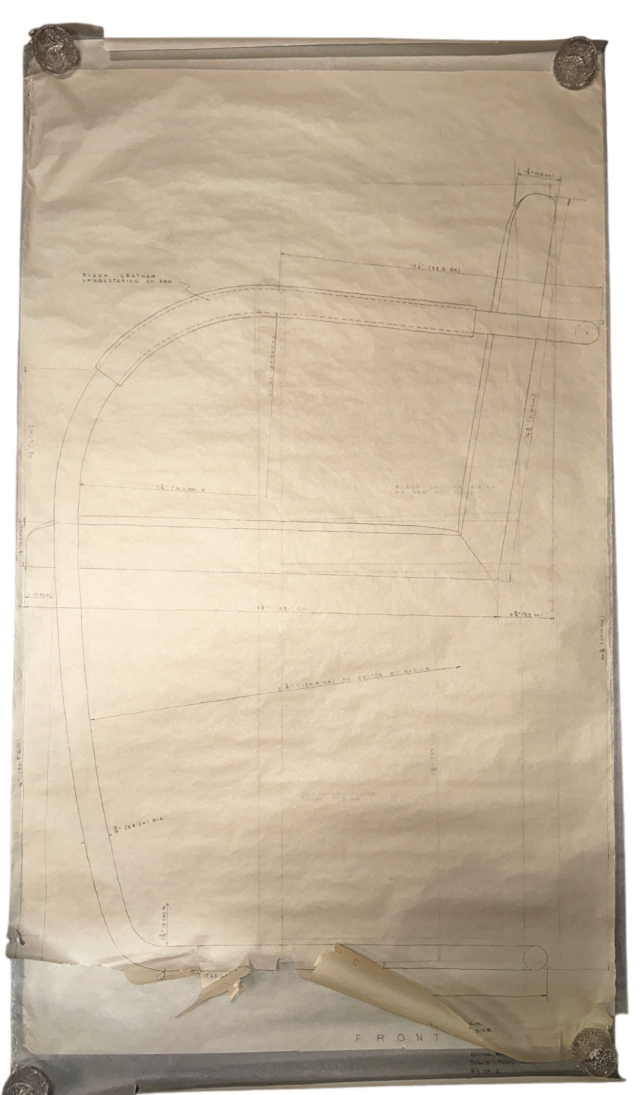 Brno Chair Rendition Architectural Design Drawing (1 of 5)