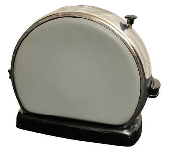 Art Deco MERIT MADE Model Z Toaster: 8.5" H x 10" W x 5" D; Please contact Rivich Auction for more information.