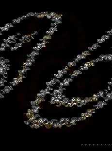 Signed Mexican Sterling Silver Jewelry Set VA: necklace, earrings, and bracelet 44 g twPlease contact Rivich Auction for more information