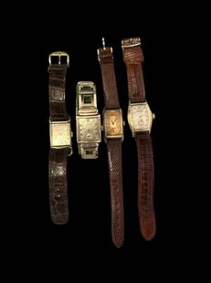 Men's Vintage Watch Collection BULOVA GRUEN HAMILTON BENRUS: mostly 1940's- 1950's Please contact Rivich Auction for more information