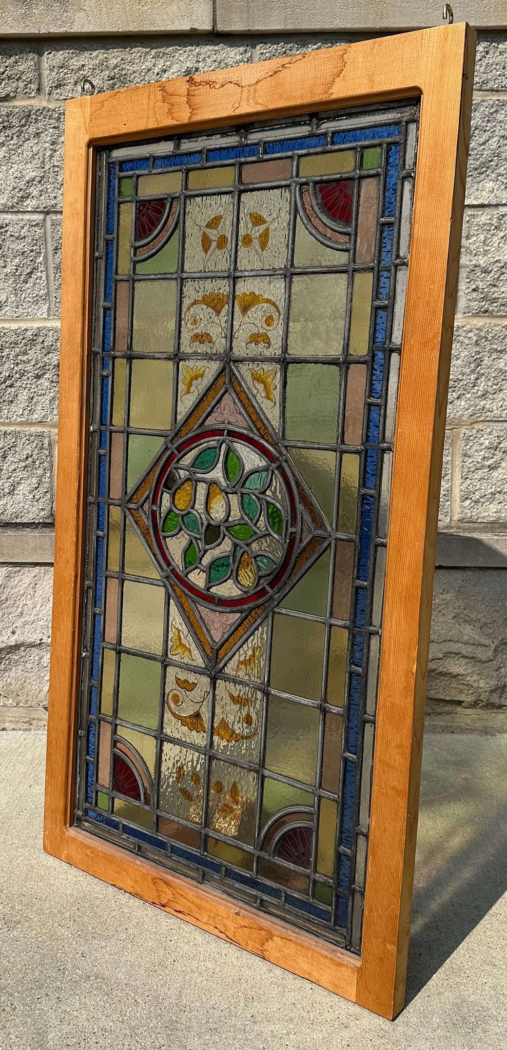 Early 20th C. English Pub Stained Glass Window Auction