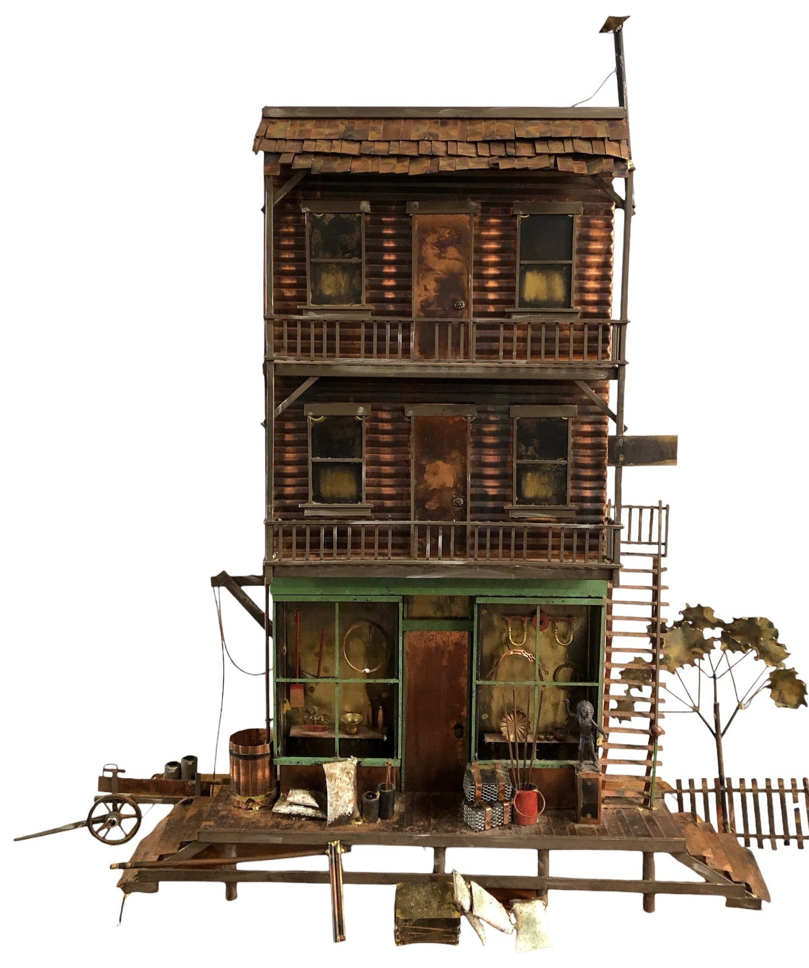 1960s CURTIS JERE Western General Store Wall Sculpture (1 of 5)