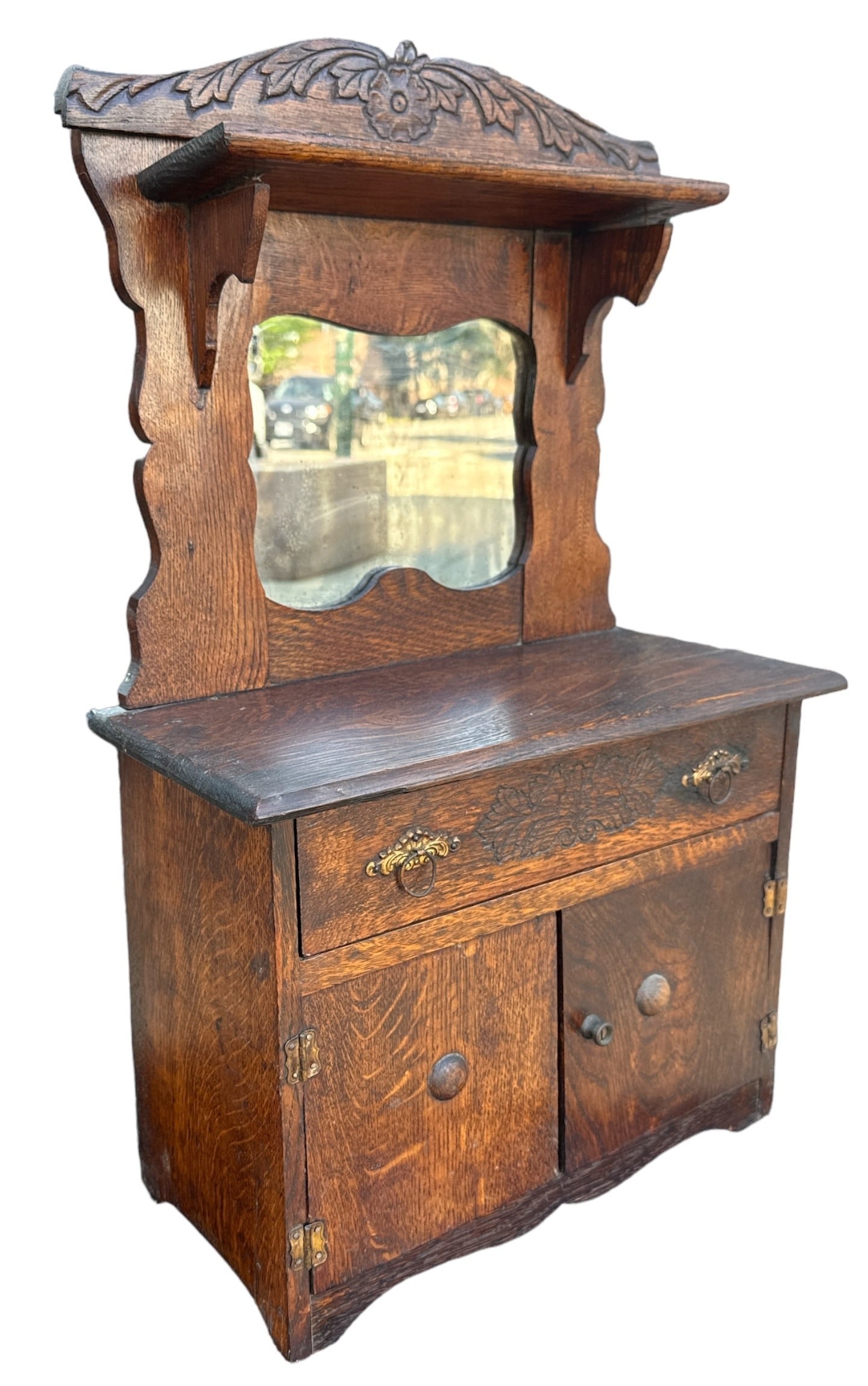 Antique Salesman Sample Oak Dresser (1 of 5)