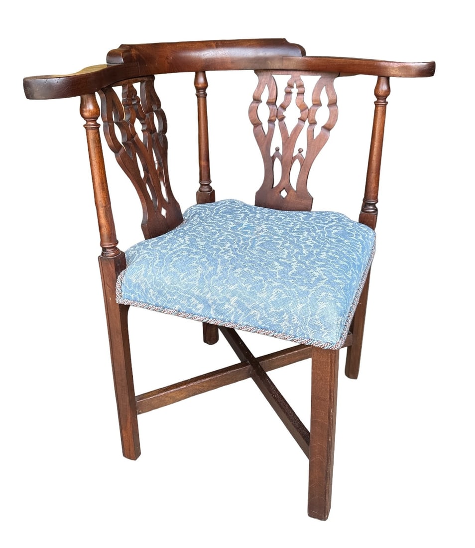 Antique Georgian Style Corner Chair (1 of 4)