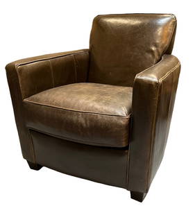 BAUHAUS Leather Club Chair: 37" H 33"W x 32"D; Please contact Rivich Auction for more information.