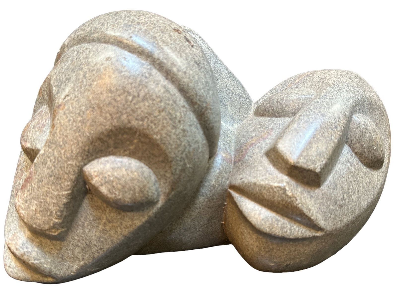 Stone Carved African Sculpture, Joseph MUNEMO 1990: 7" H x 13" L x 7" D ; Signed and dated on back.; Please contact Rivich Auction for more information.