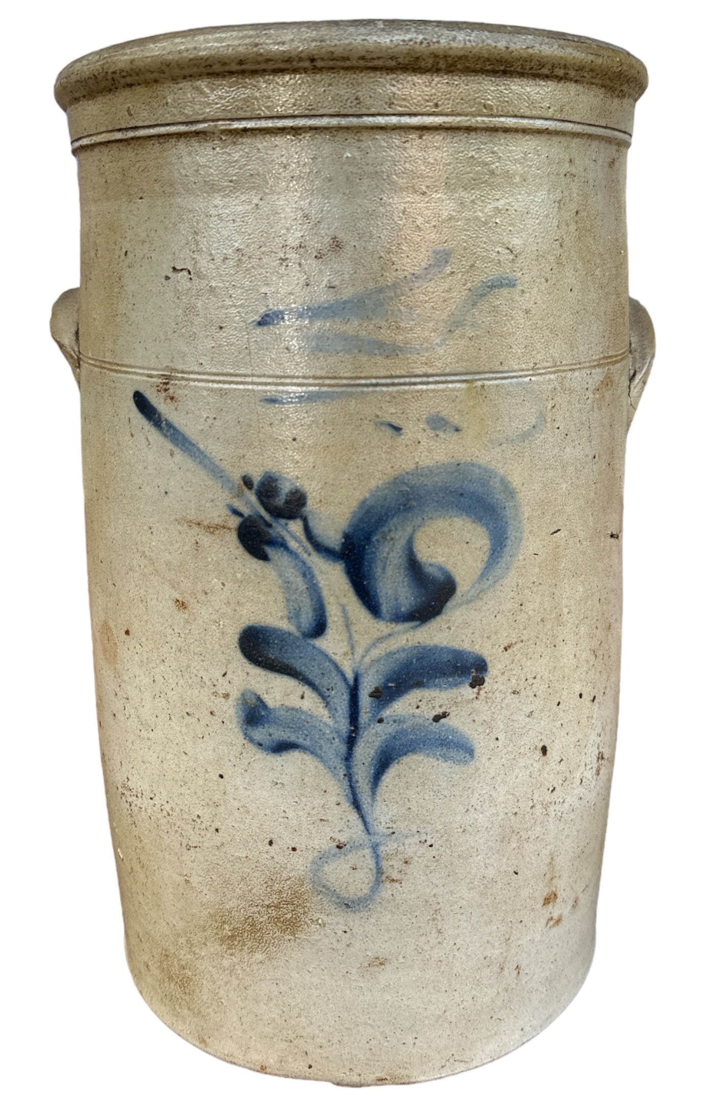 Antique Stoneware Crock Butter Churn Double Handle (1 of 4)