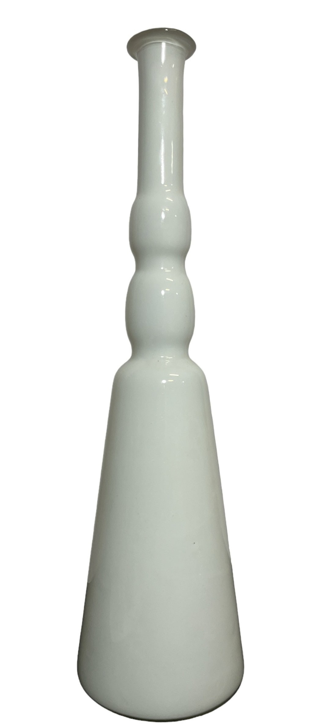 Large OTTO BRAUER White Art Glass Vase (1 of 3)
