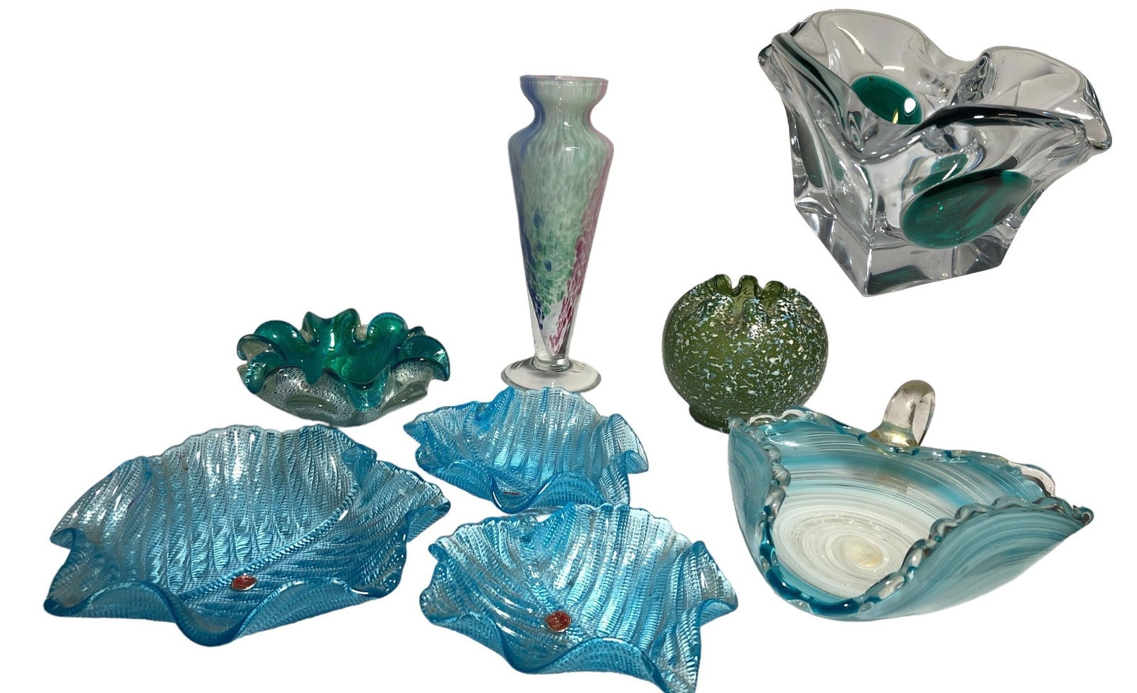 7 pc. Collection Murano Italian Art Glass (1 of 6)