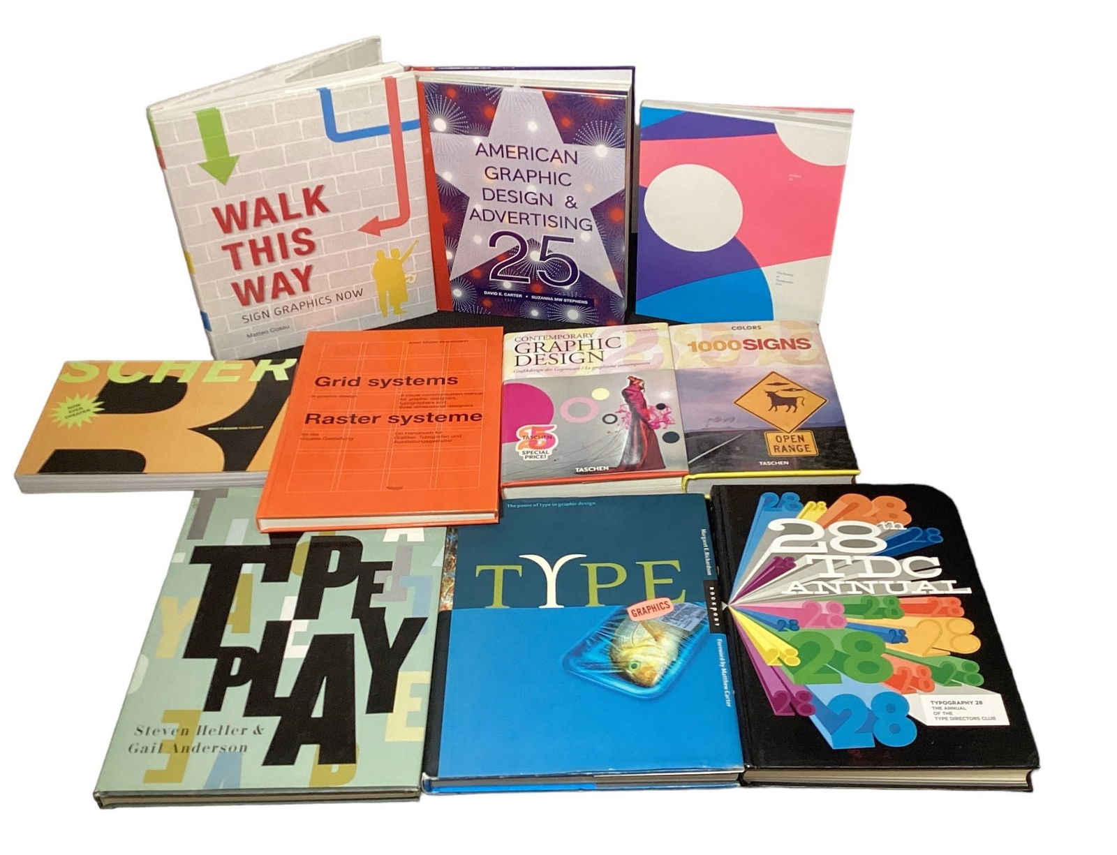 Ten Advertisement Sign and Typography Coffee Table Books (1 of 2)