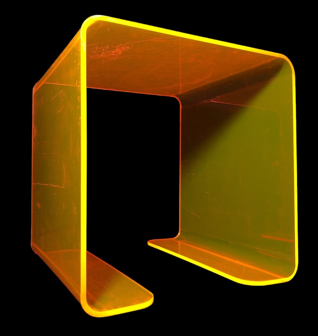 Mid Century Neon Waterfall Side Table (1 of 4)