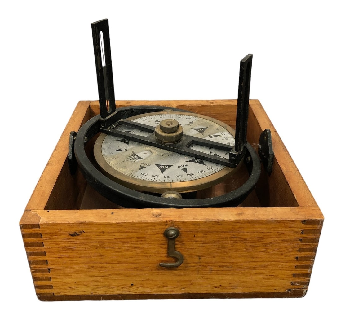19th C. Drycard Nautical Compass MARINE COMPASS CO. (1 of 3)