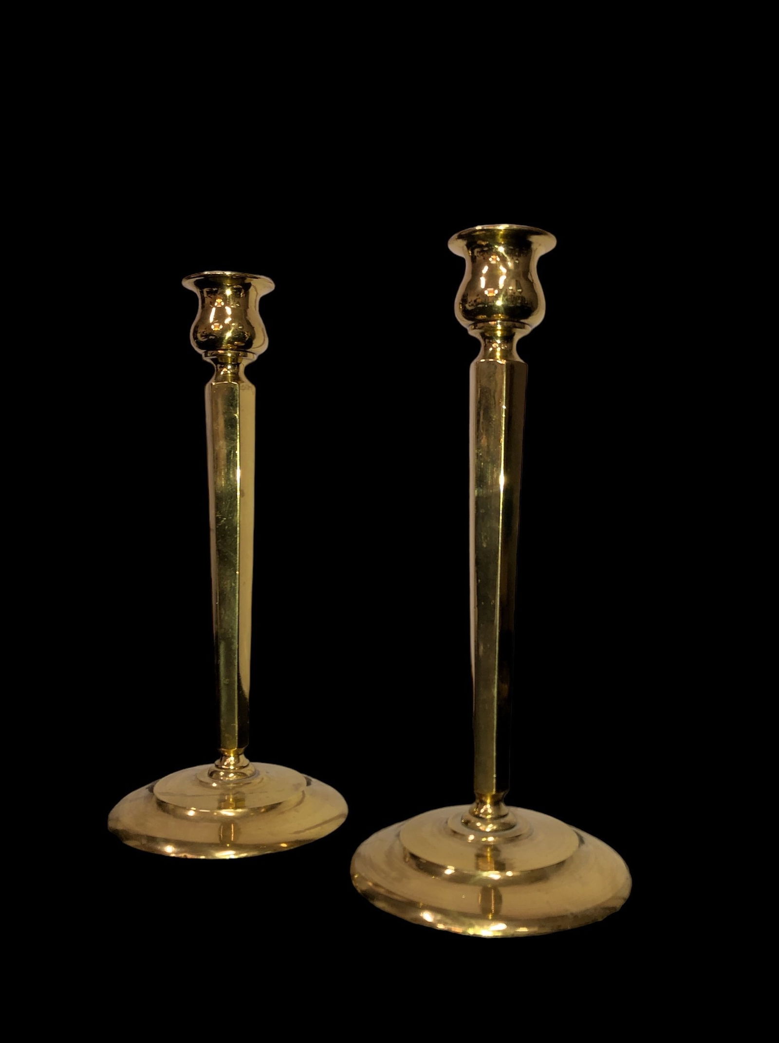 Pair Brass Candle Stick Holders (1 of 3)