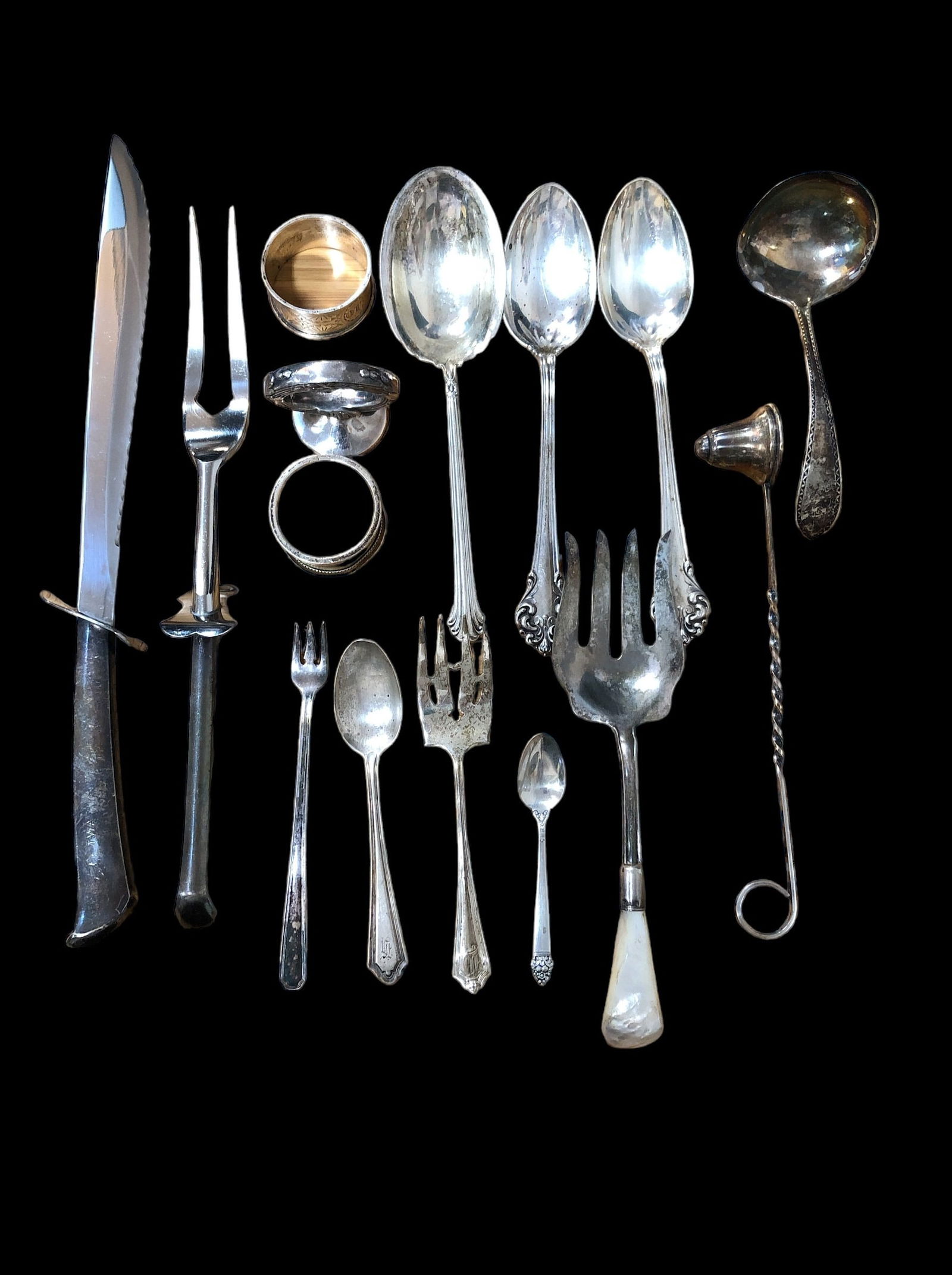 Collection Mostly Sterling Silver Articles and Cutlery (1 of 6)