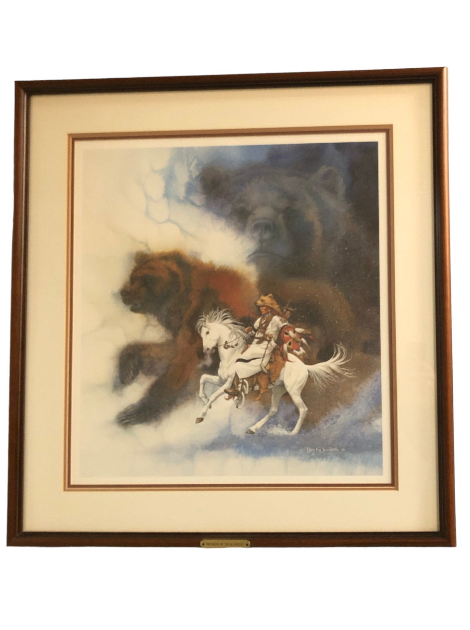 "Two Bears of the Blackfeet" BEV DOOLITTLE Signed & Numbered Lithograph (1 of 6)