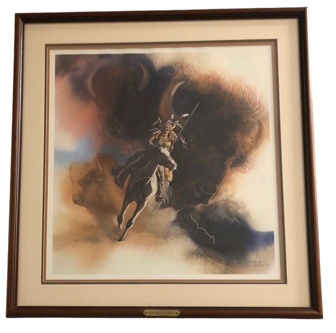 "Runs with Thunder" BEV DOOLITTLE Signed & Numbered Lithograph (1 of 6)