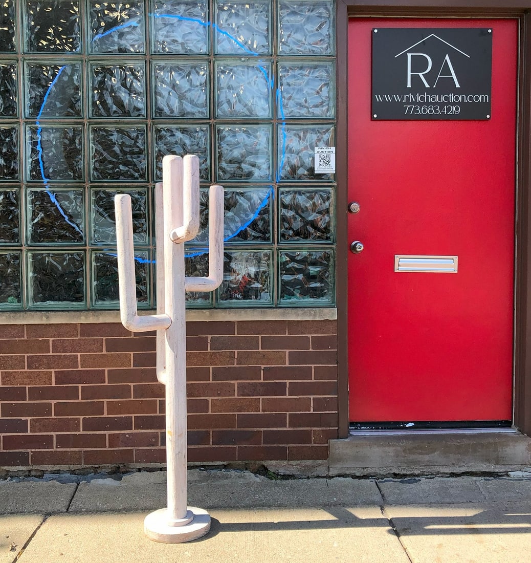 Post Modern Folk Art Wooden Cactus Coat Rack (1 of 2)