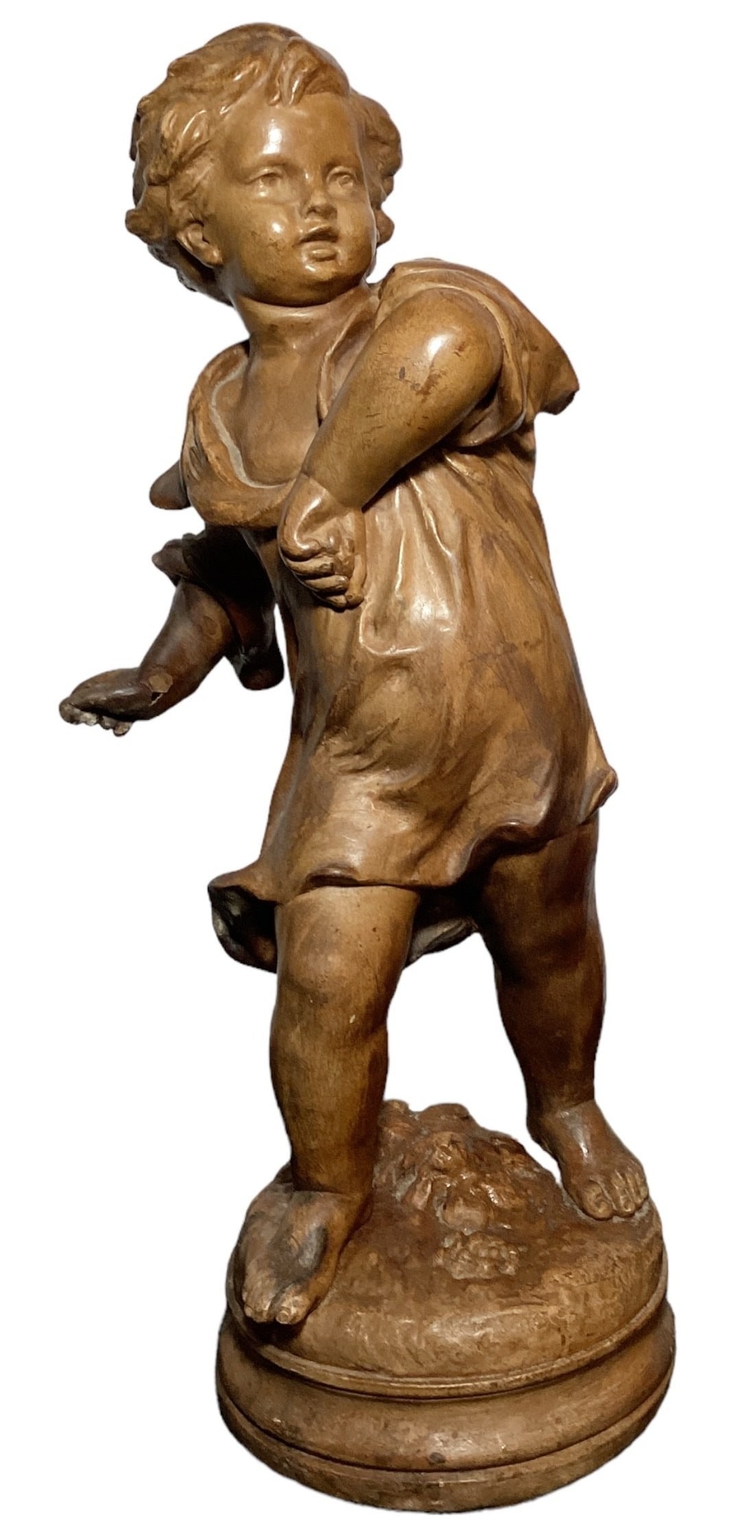 "Pebble Thrower" Sculpture After A. MOREAU (1 of 5)