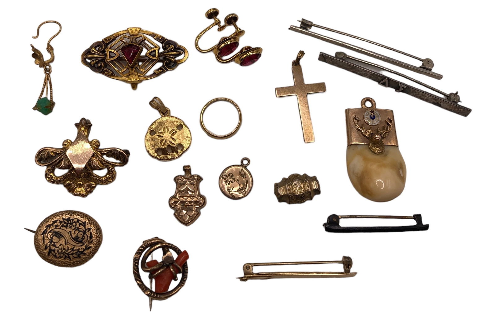 Collection 10k Gold, Sterling and Costume Charms and Pins, MONET (1 of 4)