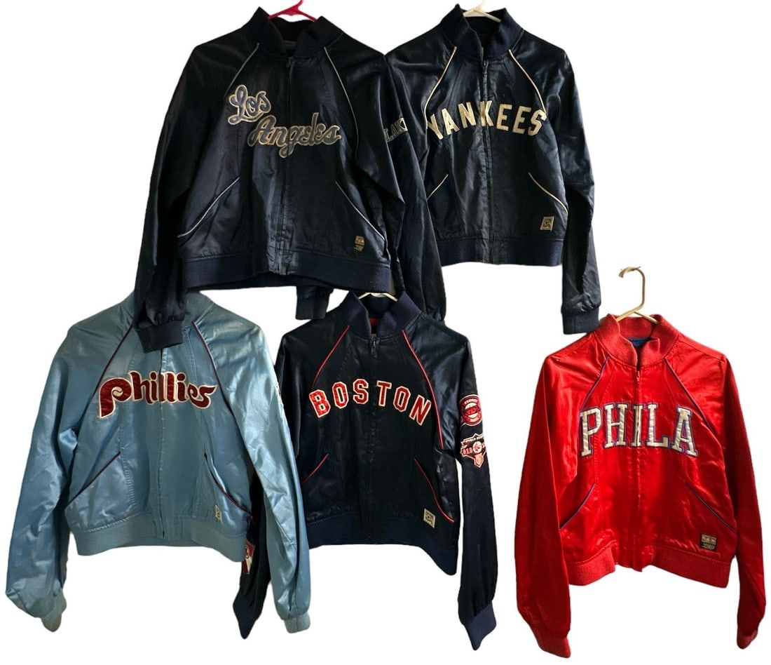 (5) COOPERSTOWN, HARDWOOD CLASSICS Vintage Baseball and Basketball Jackets (1 of 6)