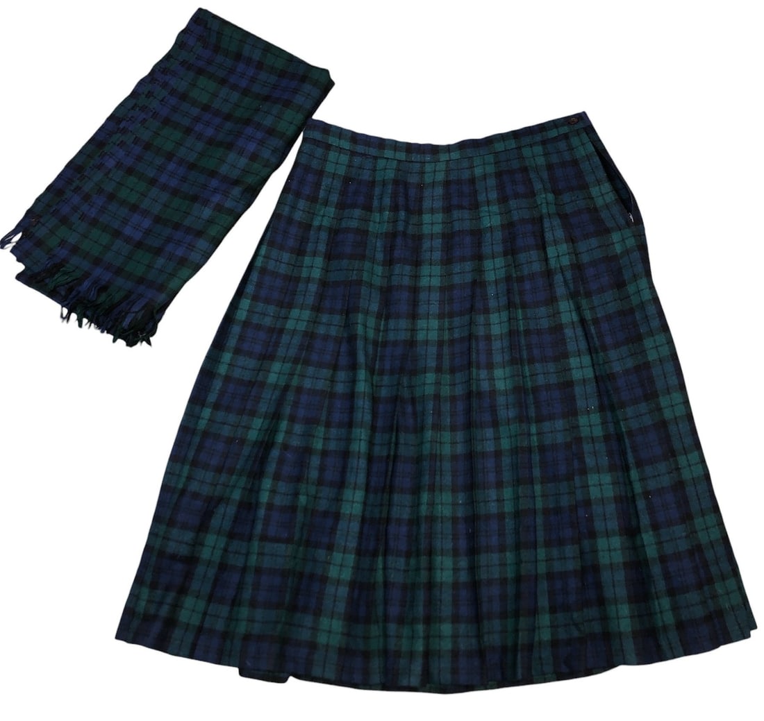 Black watch top plaid skirt uniform