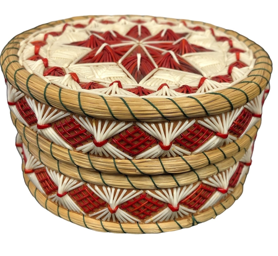 Native American Iroquois Quill Box (1 of 4)