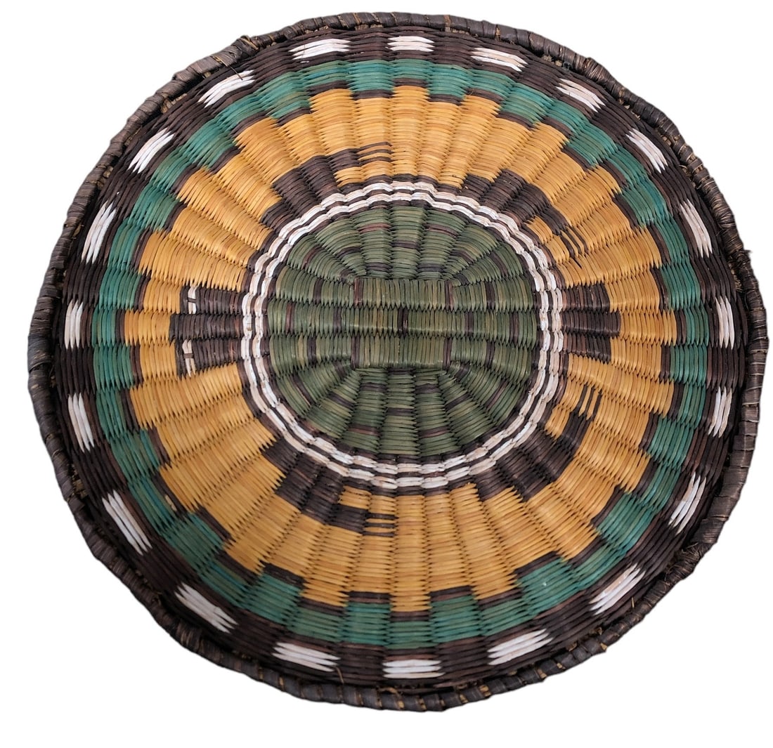 Native American Hopi Woven Turtle Tray (1 of 2)