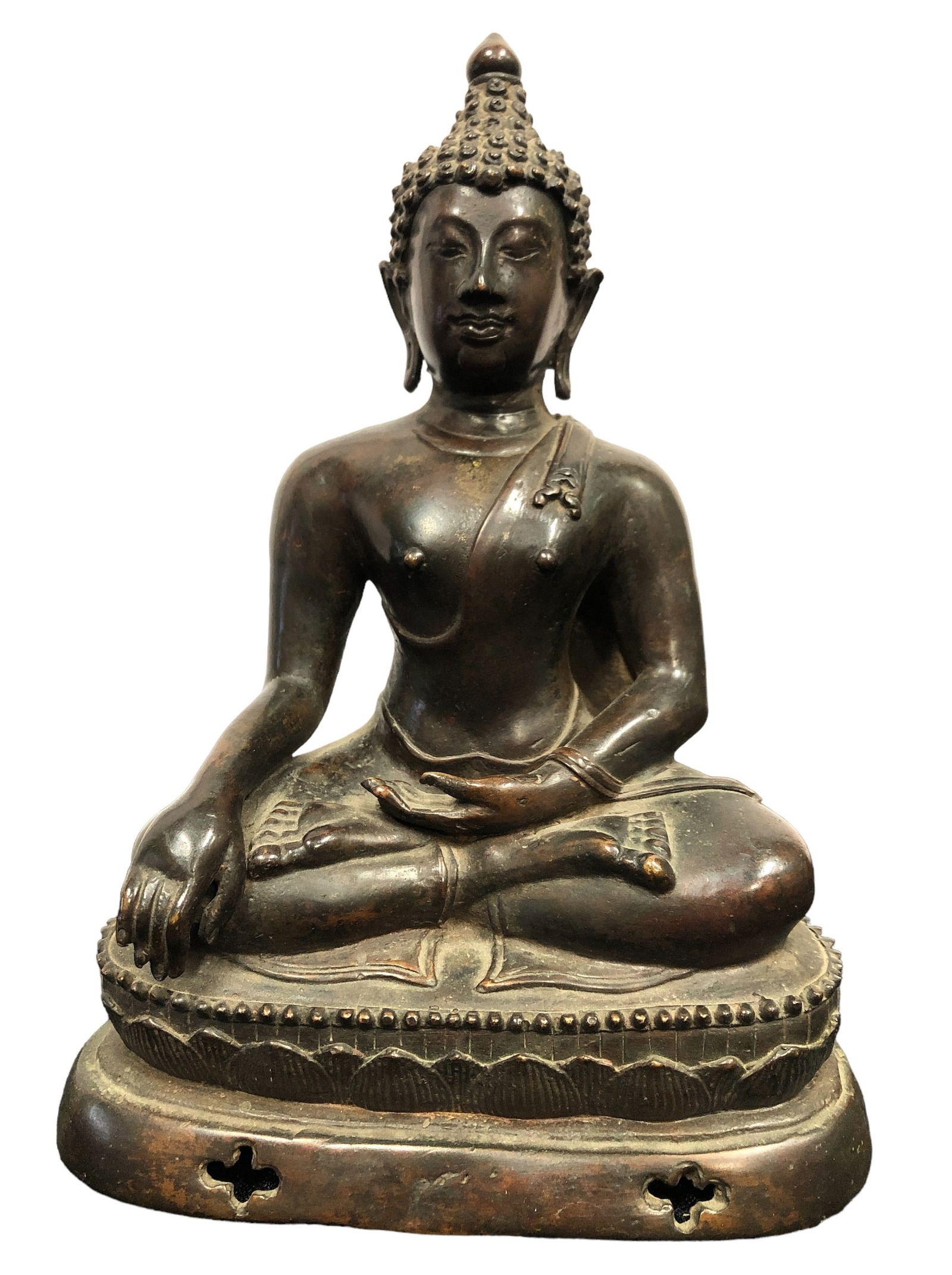 Antique Bronze Buddha Statue (1 of 3)