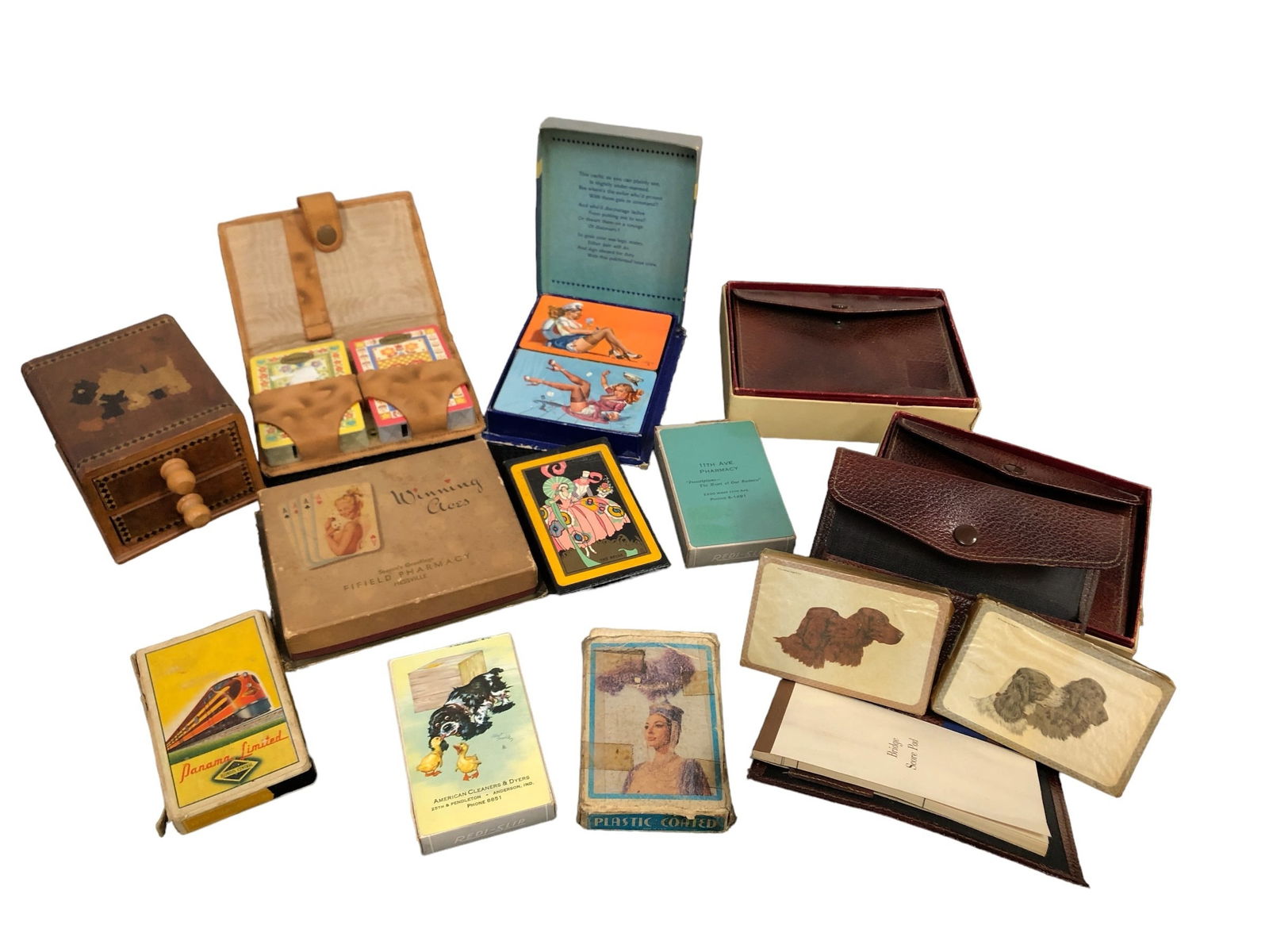 Collection Vintage Playing Cards: Pin-up Girls, Hunting Dogs, Vegas Showgirls (1 of 6)