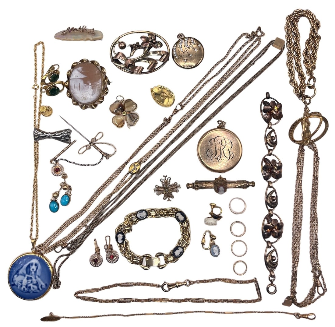 Collection 10k, 14k Gold, Some Gold Filled Jewelry (1 of 7)