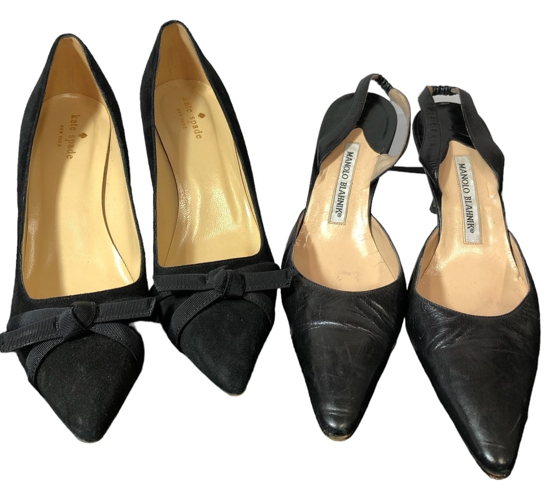 (2) Vintage Women's Heels, MANOLO BLAHNIK, KATE SPADE (1 of 7)
