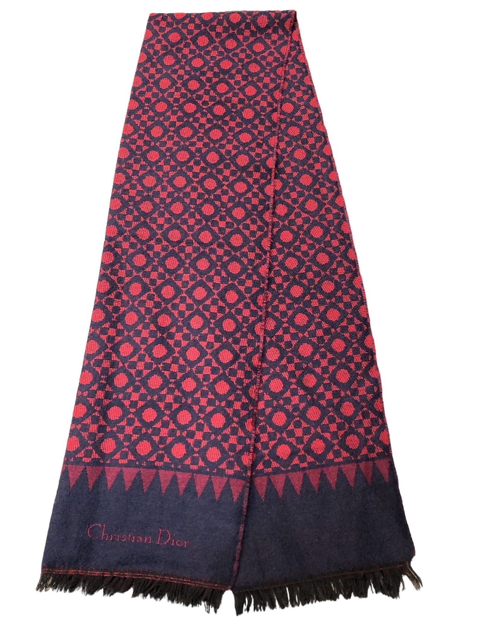 Vintage CHRISTIAN DIOR Wool Scarf (1 of 4)