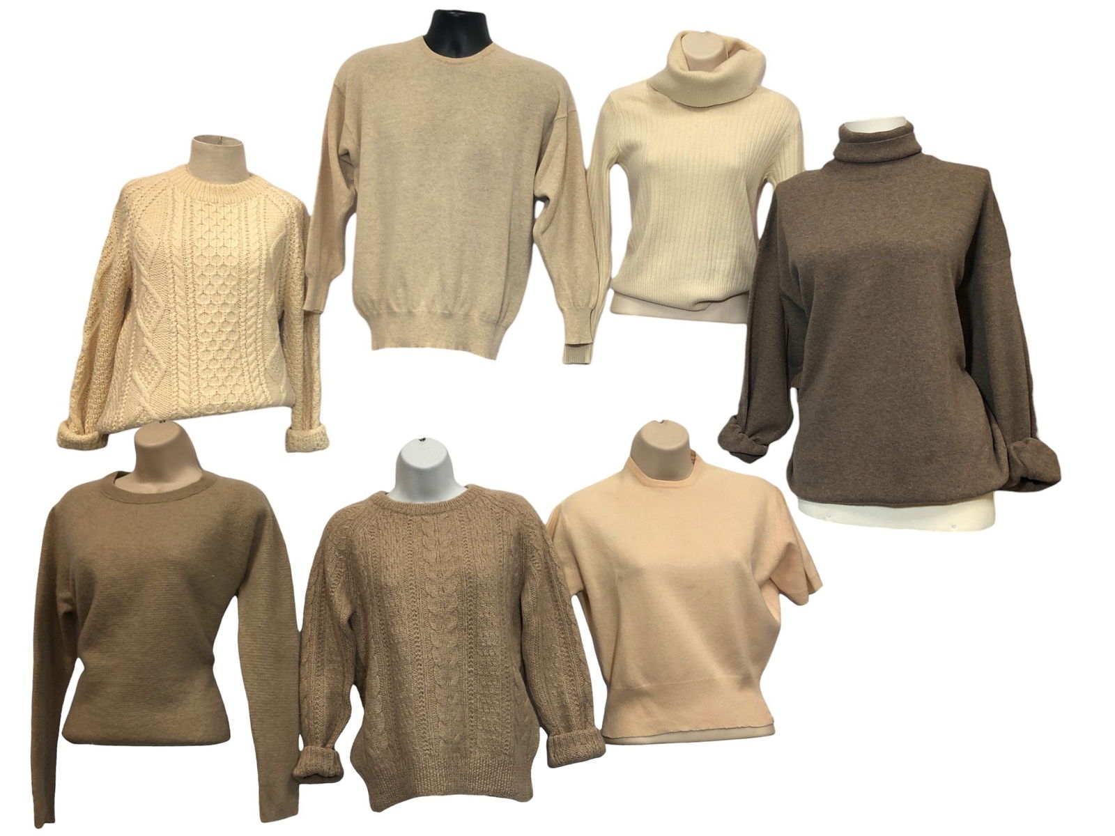 Collection Wool, Cashmere, Alpaca Cream Vintage Sweaters (1 of 9)
